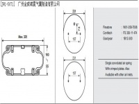 JW1-5071工业设备橡胶空气弹簧/气囊/空气垫/缓冲减振垫/Air spring/W01-358-7008/FS330-11474/1B12-300/W01-358-7011/W01-358-7012/W01-358-7023/W01-358-0134（PM/31121 PM31121 气孔G3/4）