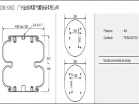 JW2-5385空气弹簧/气囊减振/Air spring shock absorbers