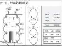 JW3-6383空气弹簧/气囊减振/Air spring shock absorbers/W01-358-8030/FT330-29498/1003588030C/3B6383/3B5383/3B383 3B-383