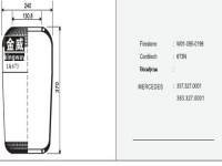 JW673橡胶空气弹簧/气囊/Air spring shock absorbers/1SC285-22/W01-095-0198/673N/337.327.0001/383.327.0001