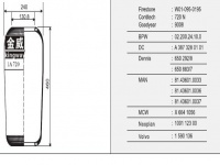 JW720橡胶空气弹簧/气囊/Air spring/720N/W01-095-0195/9008/02.200.24.10.0/3873280101/650292/8/650883/7/81.43601.0033/81.43601.0036/81.4