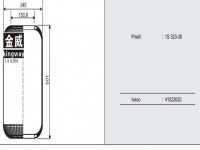 JW6306橡胶空气弹簧/气囊/Air spring shock absorbers/6360N/1S323-36/41022620