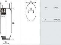 JW6001橡胶空气弹簧/气囊/Air spring shock absorbers/53106-99204