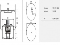 JW8632橡胶空气弹簧/气囊/Air spring shock absorbers/W01-377-8632/715MB/5.000.786.901