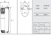 JW7529橡胶空气弹簧/气囊/Air spring shock absorbers/W01-M58-7529/725NP01/00246149