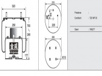 JW8970橡胶空气弹簧/气囊/Air spring shock absorbers/725NP03/166217