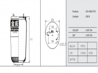 JW0776橡胶空气弹簧/气囊/Air spring shock absorbers/W01-M58-0776/836M/0067504