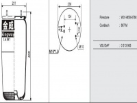 JW0780达夫橡胶空气弹簧/气囊 DAF Air spring 1V0780 510227 1R11-796 1R11796 V1DF182NP 0513983 1T15LNR3 W01D08780 W01-D0-8780 MLF7020 08406411A 08406471A 10520310A 60288 3887P W01M580780 W01-M58-0780 887M 0513983
