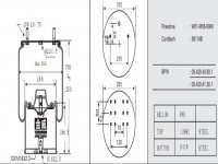 JW8966橡胶空气弹簧/气囊/Air spring/05.429.40.02.0/1T66F-10.8/W01-M58-8966/881MB/05.429.40.08.1/05.429.41.36.1/1R14-703/BPW 05.429.43.51.0/05.429.40.01.0/RTI360515A1 ABM395036 ABM3950 36 ABM-3950-36-A61