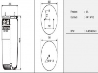 JW6018橡胶空气弹簧/气囊/Air spring shock absorbers/4961NP02/05.429.42.04.0