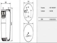 JW8611橡胶空气弹簧/气囊/Air spring shock absorbers/W01-M58-8611/942MB/05.429.40.05.0