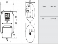 JW6029橡胶空气弹簧/气囊/Air spring shock absorbers/6604NP01/20573108