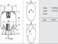 JW8203橡胶空气弹簧/气囊/Air spring shock absorbers/W01-358-8203/910-12A543/90557210