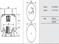 JW9033橡胶空气弹簧气囊Air spring W013589033 W013580727 566-20-7-197 566207197 566-24-3-061 566243061 910-10P328 1R12351 1R12-351 W01-358-0727 W01-358-9033 910-10P328 90557012 90044198