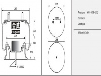 JW6252橡胶空气弹簧/气囊/Air spring shock absorbers/W01-358-6252