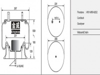 JW6252橡胶空气弹簧/气囊/Air spring shock absorbers/W01-358-6252