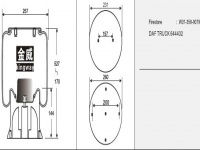 JW9079橡胶空气弹簧/气囊/Air spring shock absorbers/W01-358-9079/644432