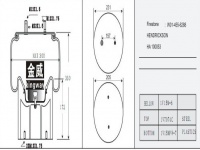 JW6288橡胶空气弹簧/气囊/Air spring shock absorbers/W01-455-6288/100053