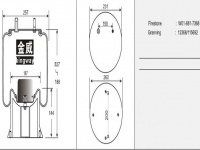 JW7368橡胶空气弹簧/气囊/Air spring shock absorbers/W01-681-7368/12368/115692