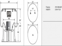 JW6267橡胶空气弹簧/气囊/Air spring shock absorbers/W01-M58-6267/128147129