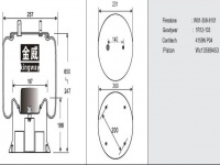 JW9101橡胶空气弹簧气囊Air spring 1R12-103 1R12-113 1R12113 566-24-3-066 566243066 566-20-7-066 566207066 8315 9101 B-3842 SC2038 554768C1 1415-1 1003589101C 63647 W01-358-9101 1R12-103 4159NP04 WC13589453