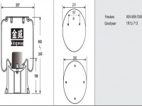JW7308橡胶空气弹簧/气囊/Air spring shock absorbers/W01-M58-7308/1R12-713
