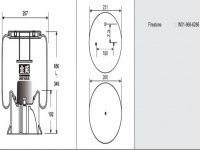 JW6286橡胶空气弹簧/气囊/Air spring shock absorbers/W01-968-6286
