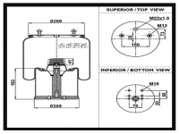 Air Spring Truck 卡车空气弹簧气囊BPW30KCA 941MB BPW30 0542942030 0542943200 0580109730 0542943560 0542943210 0542942180 0542942241 0542942181S1 0542942181