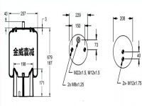 Air spring airbag Truck trailer SCHMITZ CARGOBULL 卡车空气弹簧气囊 SP556318-11 1371342 W01-M58-8131 1274268