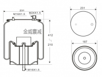 雷诺卡车空气弹簧气囊 RENAULT TRUCKS Air spring 1V4915 5010488070 4915NP01 1DK191 425060 3491501K 5010488701 5001855856 5010294309 5010294546 4915NP06